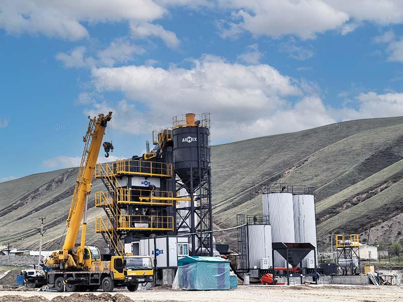 100tph asphalt mixing plant for road asphalt aggregates in kyrgzstan