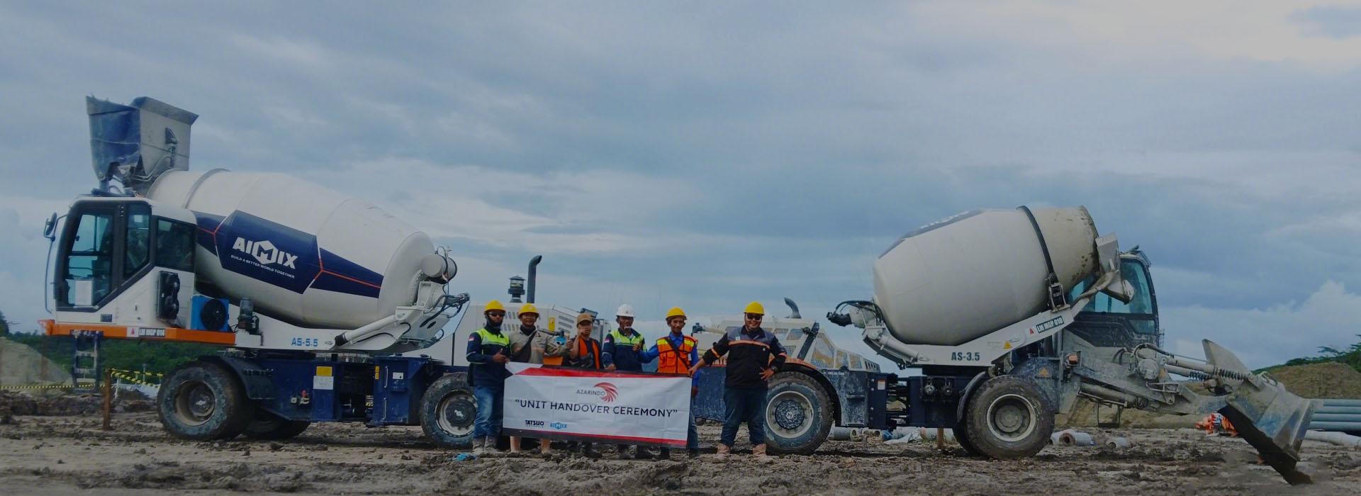 Self loading concrete mixer machine price on site producing